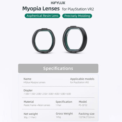 For PlayStation VR2 Hifylux Myopia Glasses Aspherical Resin Lens(-2.5D) - VR Accessories by Sunnylife | Online Shopping UK | buy2fix