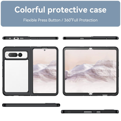 For Google Pixel Fold Colorful Series Acrylic + TPU Phone Case(Black) - Google Cases by buy2fix | Online Shopping UK | buy2fix