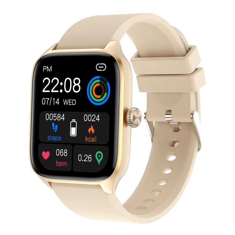 T19 Pro 1.96 inch IP67 Waterproof Silicone Band Smart Watch, Supports Dual-mode Bluetooth Call / Heart Rate Monitoring(Gold) - Smart Watches by buy2fix | Online Shopping UK | buy2fix