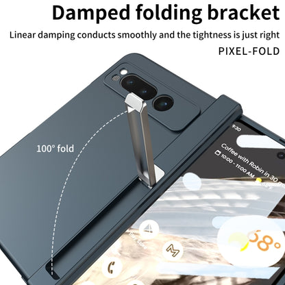 For Google Pixel Fold GKK Integrated Fold Hinge Full Coverage Phone Case with Holder(Blue) - Google Cases by GKK | Online Shopping UK | buy2fix