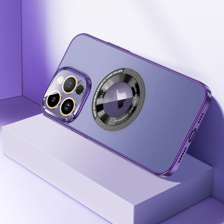 For iPhone 13 Pro Max CD Texture MagSafe Magnetic Phone Case(Dark Purple) - iPhone 13 Pro Max Cases by buy2fix | Online Shopping UK | buy2fix