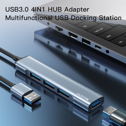 Yesido HB18 4 in 1 USB Multifunctional Docking Station HUB Adapter - USB HUB by Yesido | Online Shopping UK | buy2fix