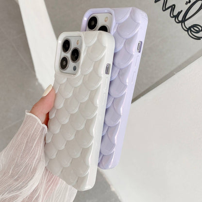 For iPhone 15 Pro Max 3D Scale Style TPU Phone Case(Light Purple) - iPhone 15 Pro Max Cases by buy2fix | Online Shopping UK | buy2fix