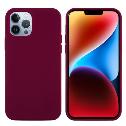 For iPhone 15 Pro Max Solid Color Silicone Phone Case(Violet) - iPhone 15 Pro Max Cases by buy2fix | Online Shopping UK | buy2fix
