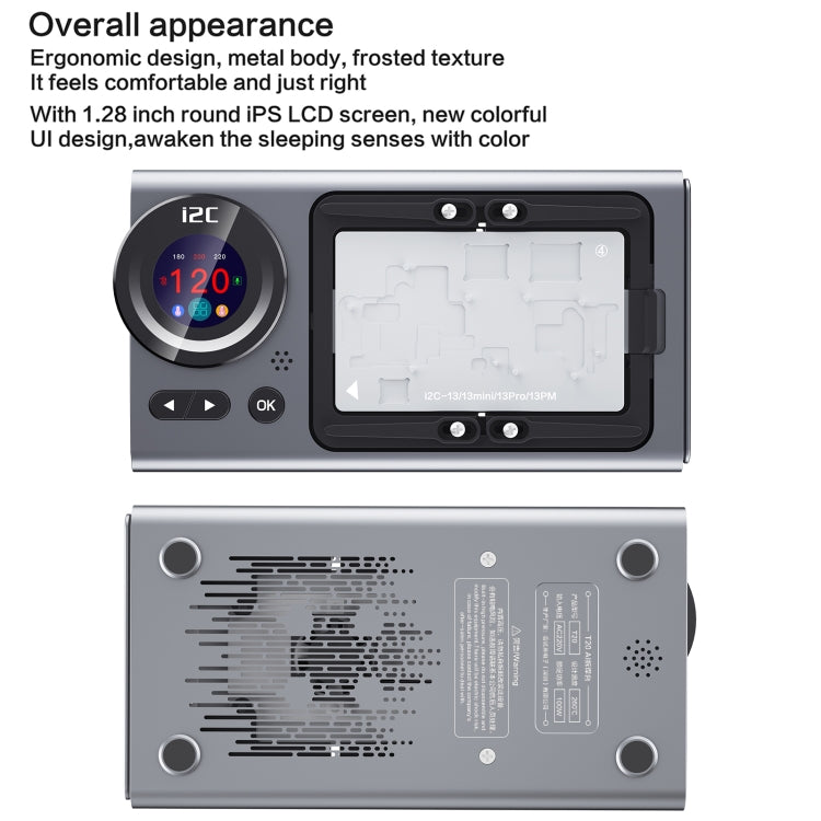 i2C T20 Intelligent Motherboard Middle Layered Heating Platform For iPhone X-14 Series, Plug:US - Repair Platform by i2C | Online Shopping UK | buy2fix