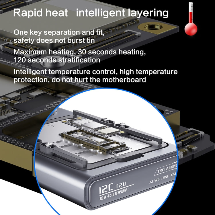 i2C T20 Heating Platform Module For iPhone X / 11 Series - Repair Platform by i2C | Online Shopping UK | buy2fix