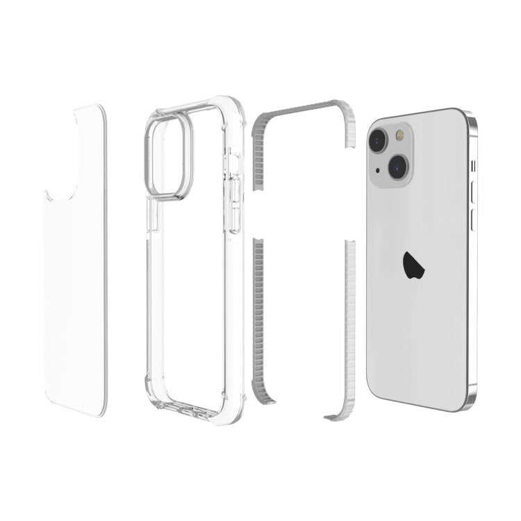 For iPhone 15 Plus Four-corner Shockproof TPU + Acrylic Phone Case(Transparent) - iPhone 15 Plus Cases by buy2fix | Online Shopping UK | buy2fix