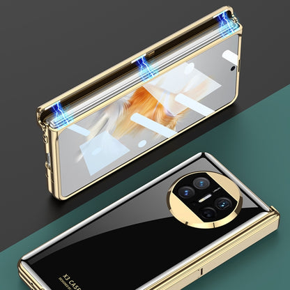 For Huawei Mate X3 GKK Integrated Plating Hinge Folding Phone Case(Black) - Huawei Cases by GKK | Online Shopping UK | buy2fix