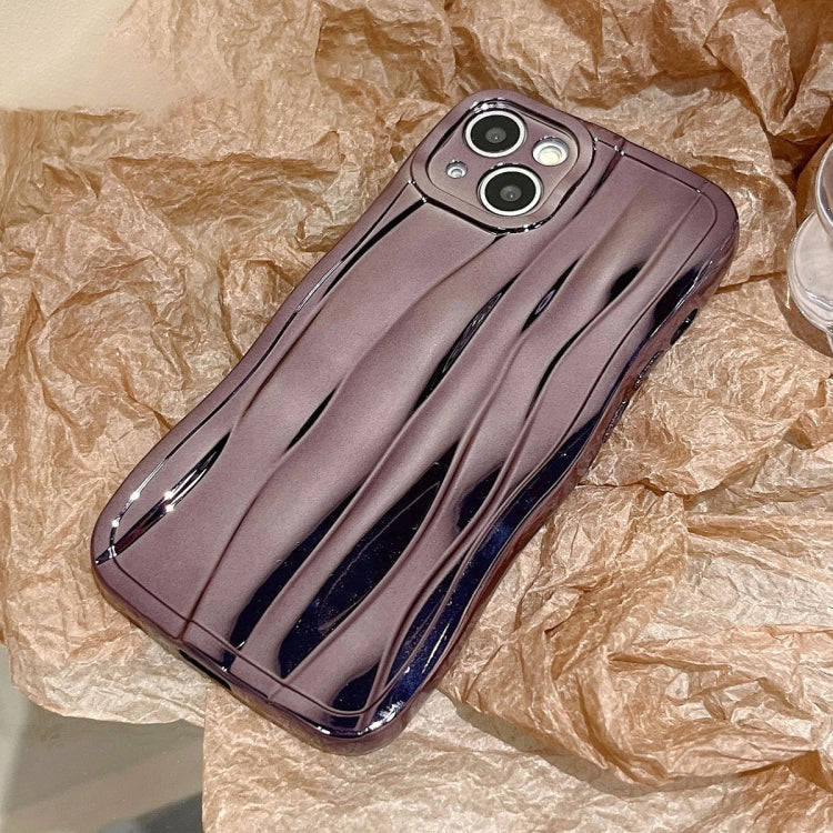 For iPhone 11 Electroplating Water Ripple TPU Phone Case(Purple) - iPhone 11 Cases by buy2fix | Online Shopping UK | buy2fix