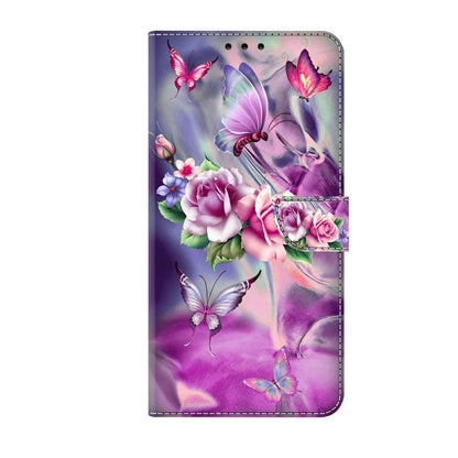 For Xiaomi Redmi 10 Crystal 3D Shockproof Protective Leather Phone Case(Butterfly) - Xiaomi Cases by buy2fix | Online Shopping UK | buy2fix