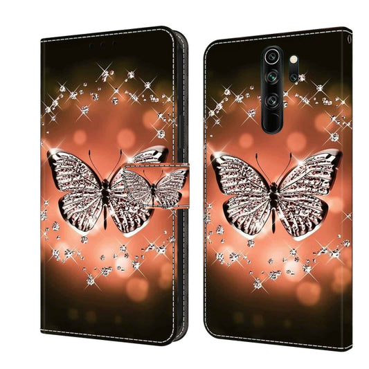 For Xiaomi Redmi Note 8 Pro Crystal 3D Shockproof Protective Leather Phone Case(Crystal Butterfly) - Xiaomi Cases by buy2fix | Online Shopping UK | buy2fix