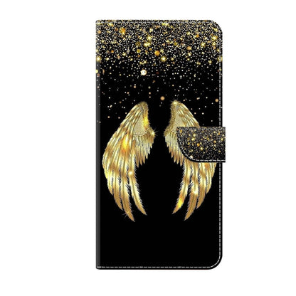For Xiaomi Redmi Note 12 Pro+ Crystal 3D Shockproof Protective Leather Phone Case(Golden Wings) - Xiaomi Cases by buy2fix | Online Shopping UK | buy2fix