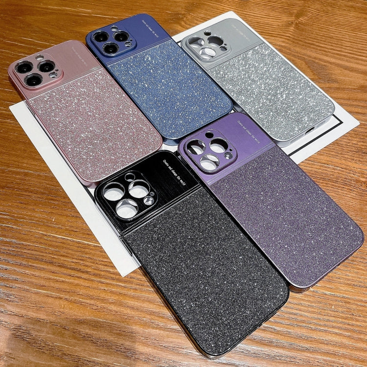 For iPhone 14 Plus Metallic Glitter Powder Shockproof Phone Case(Grey) - iPhone 14 Plus Cases by buy2fix | Online Shopping UK | buy2fix