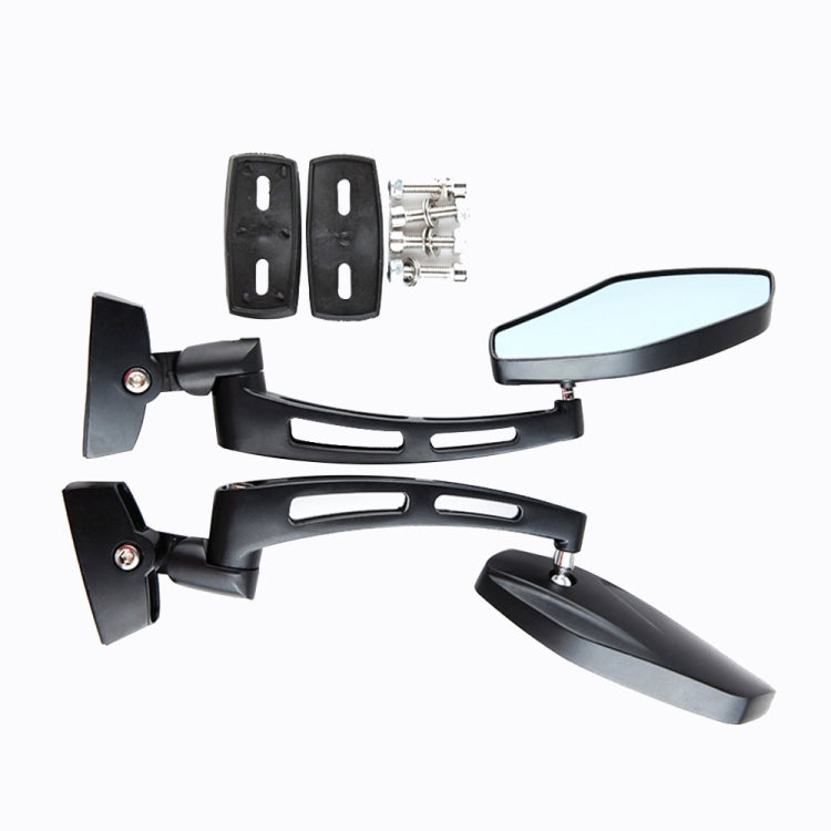 1Pair SF-062 Motorcycle Modified Rearview Mirror Reflective Mirror(Black) - Side Mirrors by buy2fix | Online Shopping UK | buy2fix