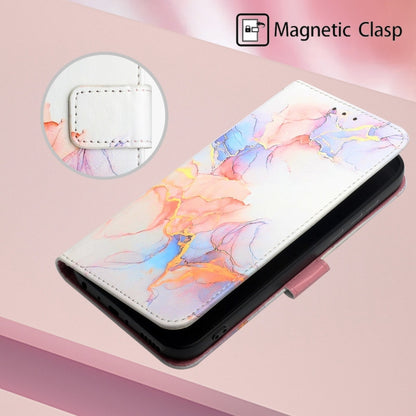 For iPhone 15 Pro PT003 Marble Pattern Flip Leather Phone Case(Galaxy Marble White) - More iPhone Cases by buy2fix | Online Shopping UK | buy2fix