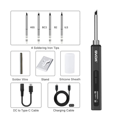 GVDA GD300 Intelligent Internal Heating Digital Display Constant Temperature Maintenance Electric Soldering Iron with 4 Tips - Electric Soldering Iron by GVDA | Online Shopping UK | buy2fix