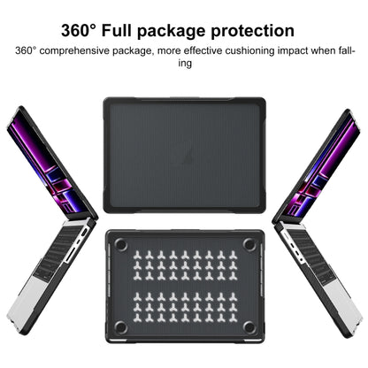 For MacBook Pro 14.2 inch 2023 / 2021 Dot Translucent Laptop Protective Case(Transparent Black) - MacBook Pro Cases by buy2fix | Online Shopping UK | buy2fix