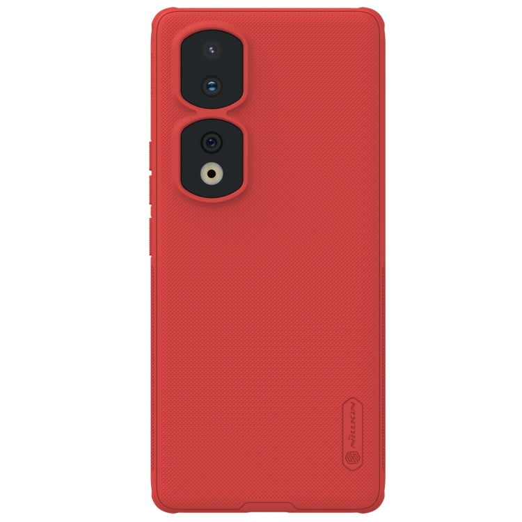 For Honor 90 Pro NILLKIN Frosted Shield Pro PC + TPU Phone Case(Red) - Honor Cases by NILLKIN | Online Shopping UK | buy2fix