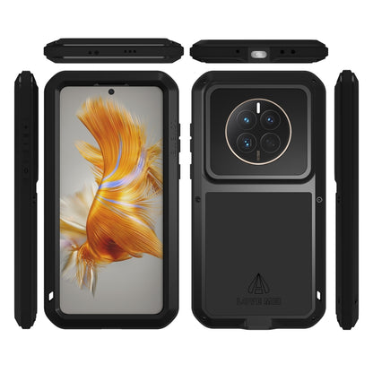 For Huawei P60 / P60 Pro / P60 Art LOVE MEI POWERFUL Metal Shockproof Life Waterproof Dustproof Phone Case(Silver) - Huawei Cases by LOVE MEI | Online Shopping UK | buy2fix