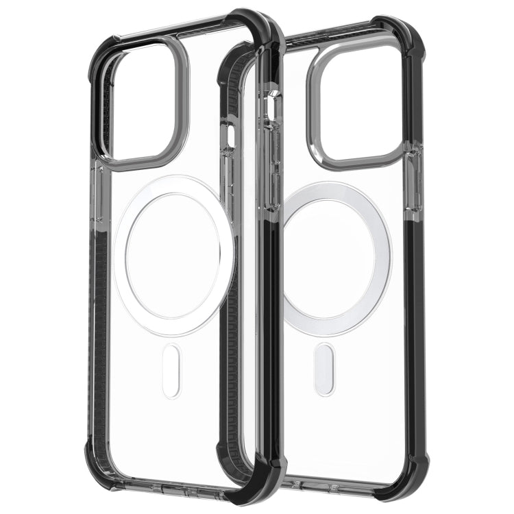 For iPhone 15 Plus Magsafe Magnetic Acrylic Shockproof Phone Case(Black) - iPhone 15 Plus Cases by buy2fix | Online Shopping UK | buy2fix