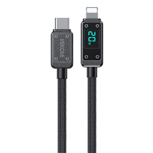 WK WDC-08 PD 20W USB-C/Type-C to 8 Pin Digital Display Data Cable, Length: 1m(Black) - 2 in 1 Cable by WK | Online Shopping UK | buy2fix