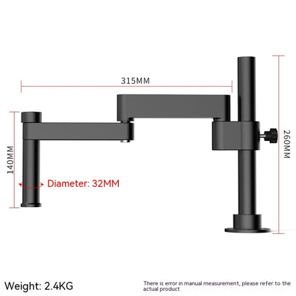 Luowei LW-017 360 Rotating Folding Lifting Microscope Universal Metal Bracket Arm - Digital Microscope by buy2fix | Online Shopping UK | buy2fix