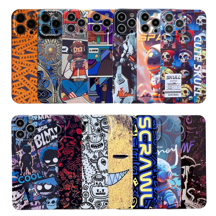 For iPhone 11 Pro Max Painted Pattern Precise Hole PC Phone Case(Purple Astronaut) - iPhone 11 Pro Max Cases by buy2fix | Online Shopping UK | buy2fix