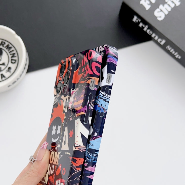 For iPhone XS Max Painted Pattern Precise Hole PC Phone Case(Working Uncle) - More iPhone Cases by buy2fix | Online Shopping UK | buy2fix