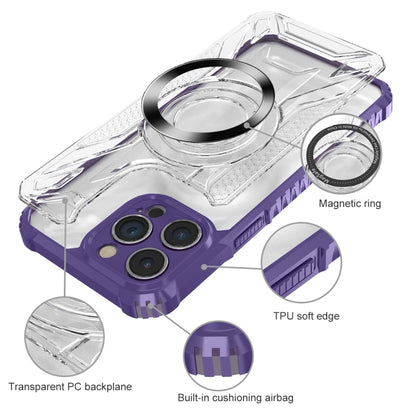 For iPhone 15 Plus CD Texture Magsafe Phone Case(Dark Purple) - iPhone 15 Plus Cases by buy2fix | Online Shopping UK | buy2fix