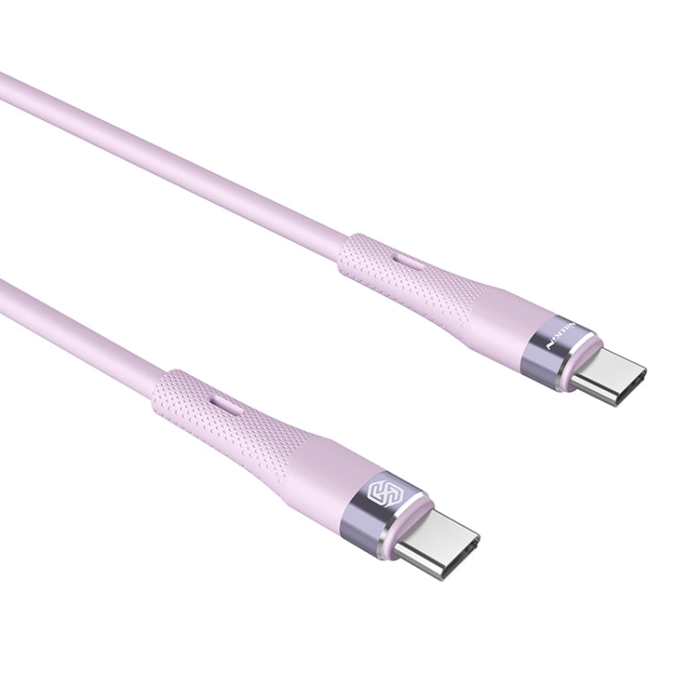 Nillkin 2.4A USB-C/Type-C to USB-C/Type-C Silicone Data Cable, Length: 1.2m(Purple) - USB-C & Type-C Cable by NILLKIN | Online Shopping UK | buy2fix