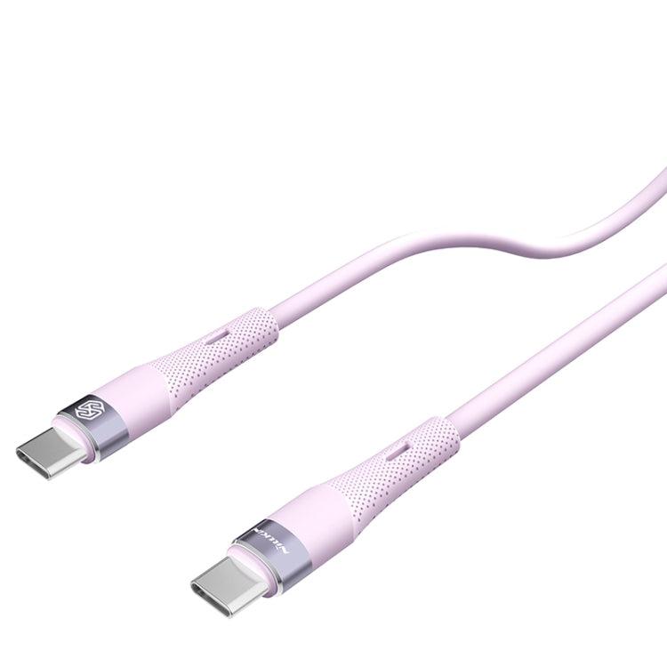 Nillkin 2.4A USB-C/Type-C to USB-C/Type-C Silicone Data Cable, Length: 1.2m(Purple) - USB-C & Type-C Cable by NILLKIN | Online Shopping UK | buy2fix