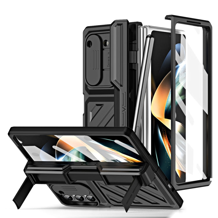 For Samsung Galaxy Z Fold5 TPU + PC Integrated All-inclusive Shockproof Phone Case with Pen(Black) - Galaxy Z Fold5 Cases by buy2fix | Online Shopping UK | buy2fix