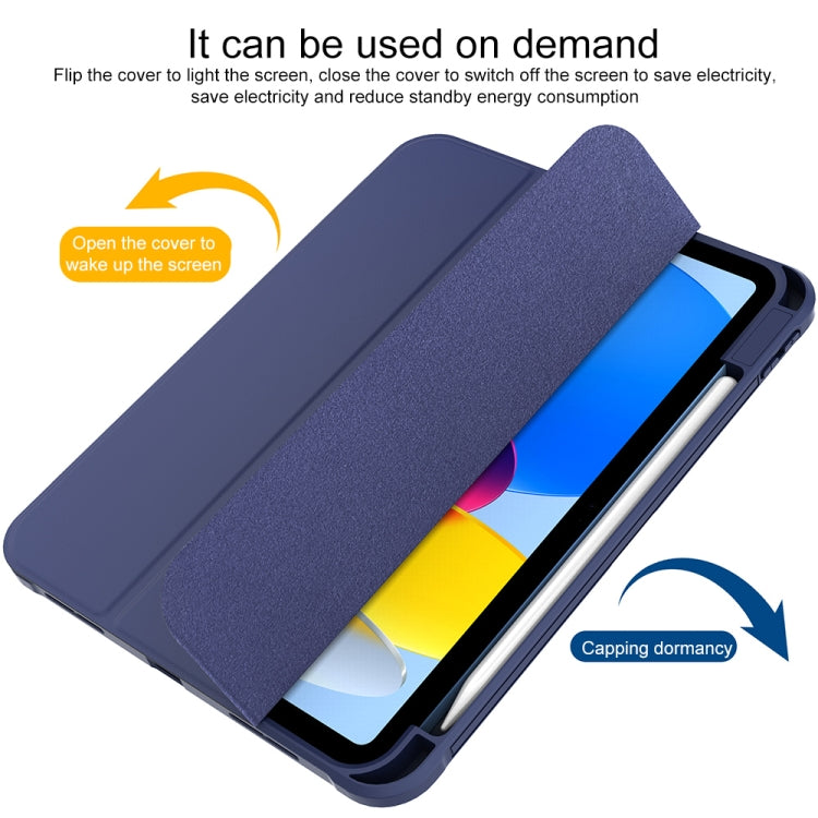 For iPad 2025 / 2022 3-Fold Holder Armor Smart Leather Tablet Case(Royal Blue) - iPad 2025 / 2022 Cases by buy2fix | Online Shopping UK | buy2fix