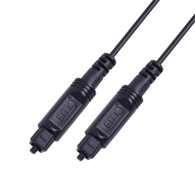 1.5m EMK OD2.2mm Digital Audio Optical Fiber Cable Plastic Speaker Balance Cable(Black) -  by EMK | Online Shopping UK | buy2fix