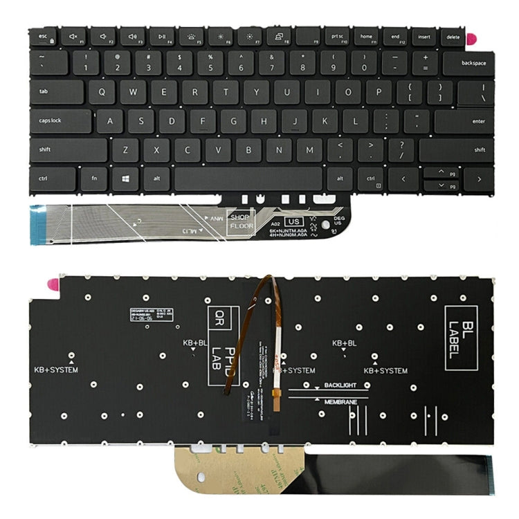 For Dell Vostro 5310 5320 5410 Latitude 3320 3420 US Version Backlight Laptop Keyboard(Black) - Dell Spare Parts by buy2fix | Online Shopping UK | buy2fix