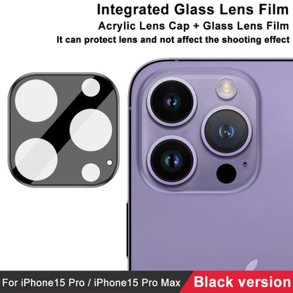 For iPhone 15 Pro / 15 Pro Max imak High Definition Integrated Glass Lens Film Black Version - iPhone 15 Pro Max Tempered Glass by imak | Online Shopping UK | buy2fix