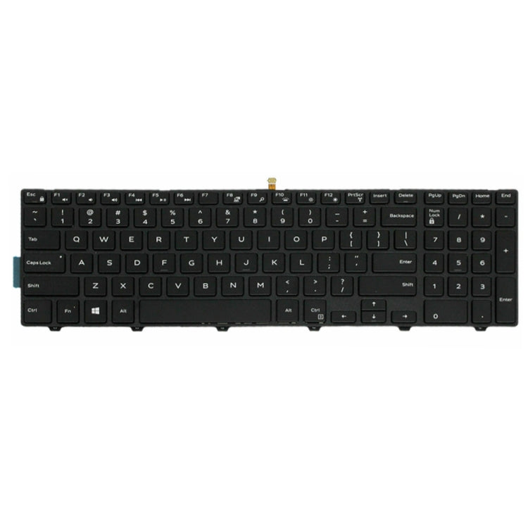 Backlight Laptop Keyboard For Dell 15-9550 / 15-3000 / 15-5542(White Word) - Dell Spare Parts by buy2fix | Online Shopping UK | buy2fix