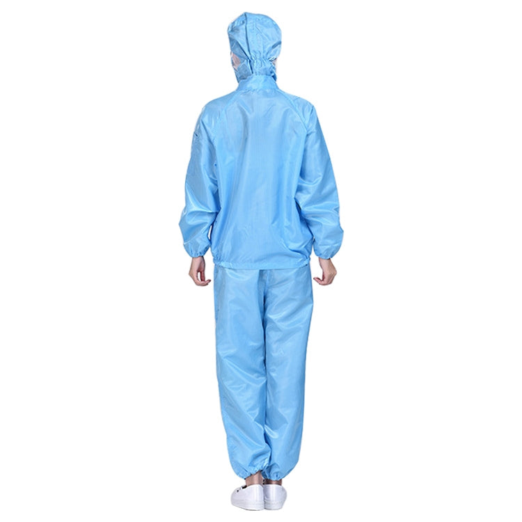 Striped Anti-static Split Hood Dust-proof Work Suit, Size:S(Blue) - Protective Clothing by buy2fix | Online Shopping UK | buy2fix