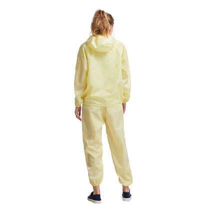 Striped Anti-static Split Hood Dust-proof Work Suit, Size:XXL(Yellow) - Protective Clothing by buy2fix | Online Shopping UK | buy2fix