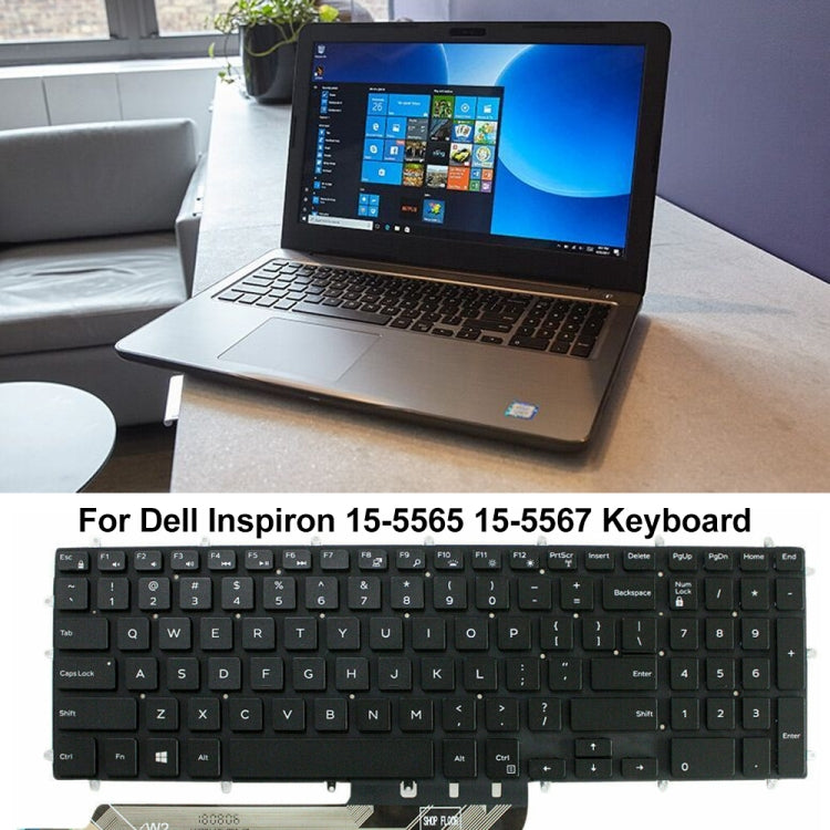 For Dell Inspiron 15-7566 / 17-7000 Series Laptop Keyboard(Black) - Dell Spare Parts by buy2fix | Online Shopping UK | buy2fix
