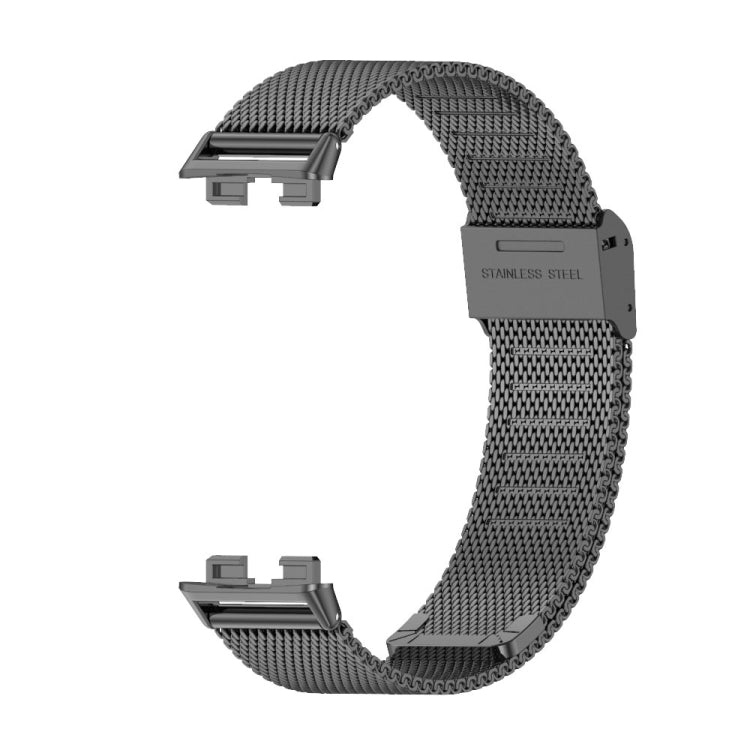 For Huawei Band 8 / 9 Mijobs Milan Buckle Stainless Steel Watch Band(Black) - Watch Bands by MIJOBS | Online Shopping UK | buy2fix