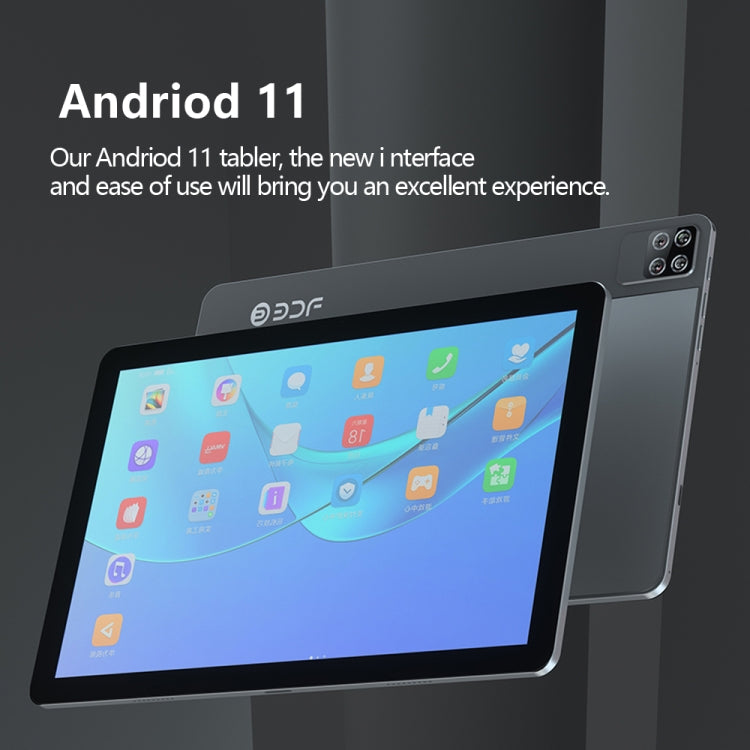 BDF P40 4G LTE Tablet PC 10.1 inch, 8GB+128GB, Android 11 MTK6755 Octa Core, Support Dual SIM, EU Plug(Blue) - BDF by BDF | Online Shopping UK | buy2fix