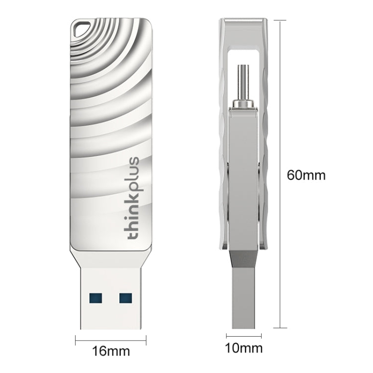 Lenovo Thinkplus MU232 USB 3.2 + USB-C / Type-C Dual Head Flash Drive, Memory:32GB - USB Flash Drives by Lenovo | Online Shopping UK | buy2fix