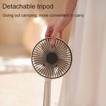 DQ213 4000mAh Outdoor Portable Camping Fan Tent Hanging Vertical Light(Black Grey) - Electric Fans by buy2fix | Online Shopping UK | buy2fix