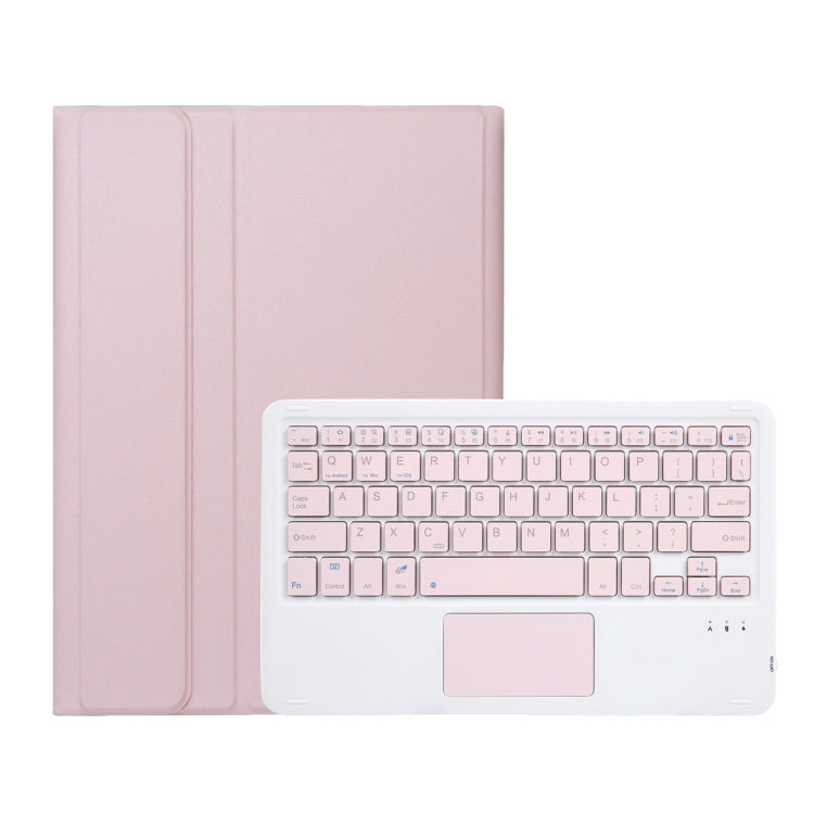 For Samsung Galaxy Tab S9 A710B-A Candy Color TPU Touch Bluetooth Keyboard Leather Tablet Case with Pen Holder(Pink) - Samsung Keyboard by buy2fix | Online Shopping UK | buy2fix