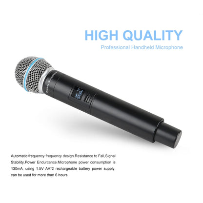 XTUGA A140-H Wireless Microphone System 4 Channel UHF Handheld Microphone(AU Plug) - Microphone by XTUGA | Online Shopping UK | buy2fix
