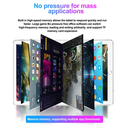 BDF P10 3G Phone Call Tablet PC 10.1 inch, 2GB+32GB, Android 9.0 MTK6735 Quad Core, Support Dual SIM, EU Plug(Red) - BDF by BDF | Online Shopping UK | buy2fix