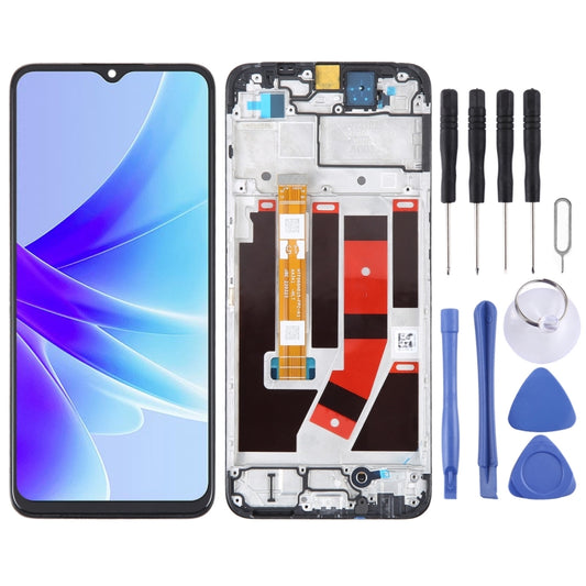 For OPPO A77 4G OEM LCD Screen Digitizer Full Assembly with Frame - LCD Screen by buy2fix | Online Shopping UK | buy2fix
