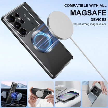 For Samsung Galaxy S22 Ultra 5G Aromatherapy Holder Single-sided MagSafe Magnetic Phone Case(Black) - Galaxy S22 Ultra 5G Cases by buy2fix | Online Shopping UK | buy2fix