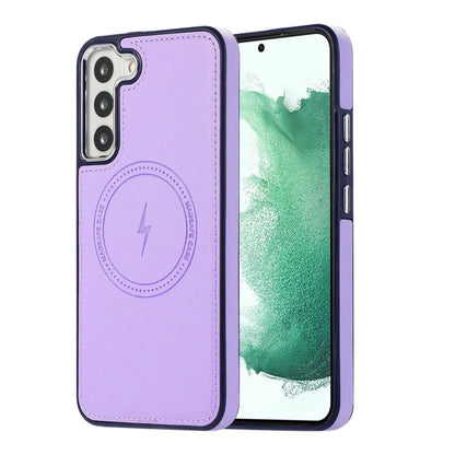 For Samsung Galaxy S23 5G Side Leather Magsafe Phone Case(Light Purple) - Galaxy S23 5G Cases by buy2fix | Online Shopping UK | buy2fix